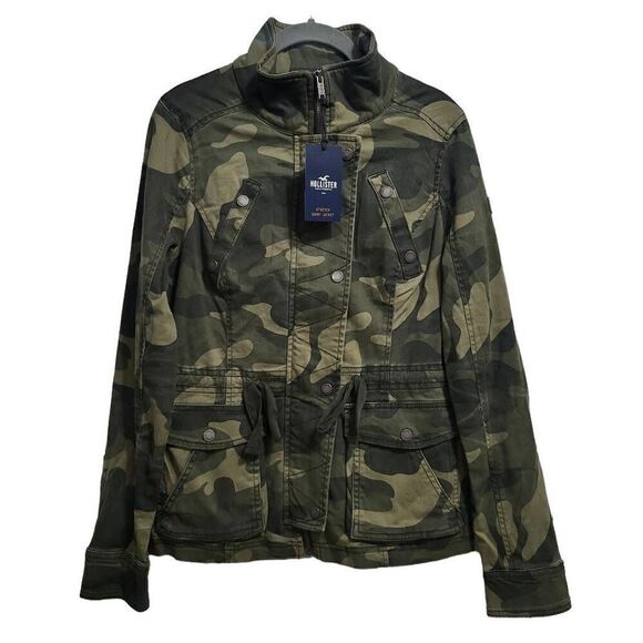 Hollister Camo Military Jacket‎  sz med - Picture 1 of 5
